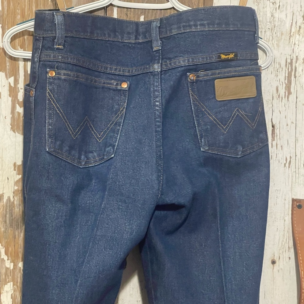 WranglerYouth Boys Dark Blue Denim Jeans-Starched